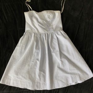 LILLY PULITZER Seersucker Strapless Dress